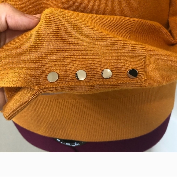 Zara mustard crew neck knit top - Picture 4 of 6